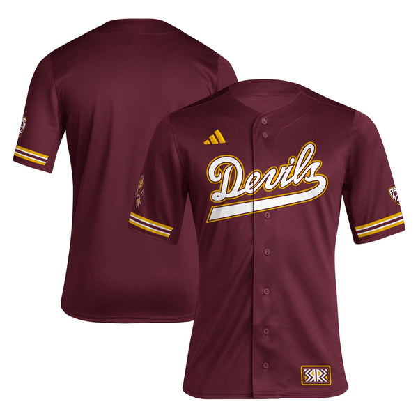 Arizona State Sun Devils adidas Reverse Retro Replica Baseball Jersey - Maroon
