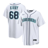 Seattle Mariners George Kirby Nike White Home Replica Jersey
