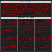 Custom White-Black Red Authentic Split Fashion Baseball Jersey